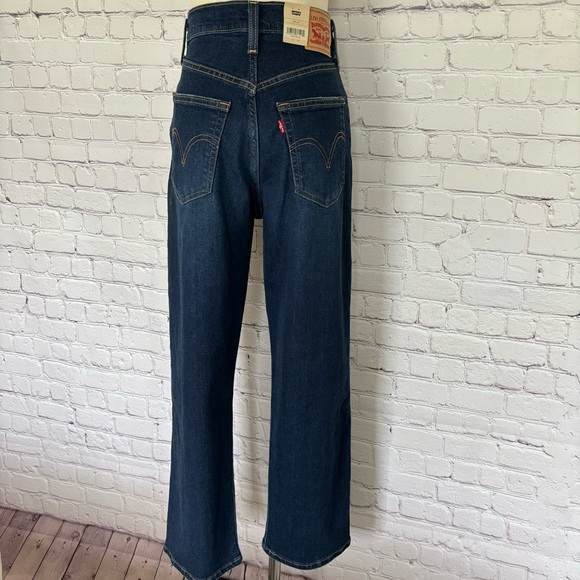 Levi's Ribcage Straight Ankle Button Fly Jeans--Sz 28 - Picture 5 of 16